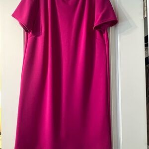 Vibrant Pink Short Sleeve Dress